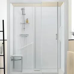 Kinedo Cabine de douche Kinemagic Sérénité Plus 170x80 niche mixte coulissante transparent thermostatique