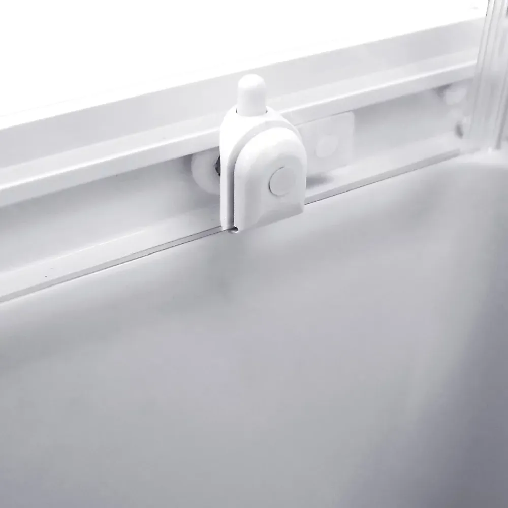 Cabine de douche l.80 x L.80 x H.200 cm – blanche, avec mitigeur et douchette, GoodHome Arkell