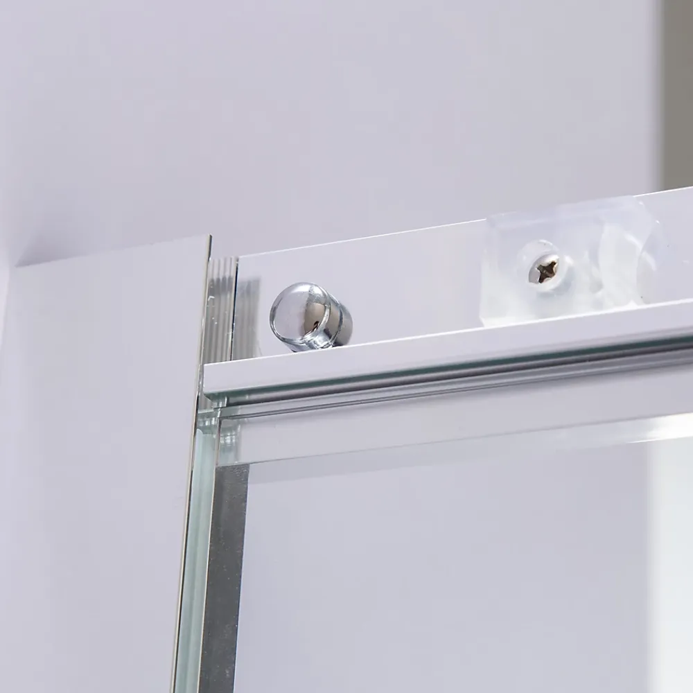 Saniverre Cabine de douche LANA portes coulissantes H.180 cm verre 6 mm transparent 85 x 85 cm -