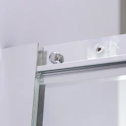 Cabine De Douche|Saniverre Cabine de douche LANA portes coulissantes H.180 cm verre 6 mm transparent 80 x 80 cm -