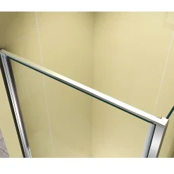 Cabine De Douche|Saniverre Cabine de douche NIKY H.195 cm porte pivotante verre 8 mm transparent 90 x 90 cm -