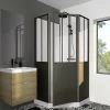 Cabine De Douche|Gelco Design Cabine de douche noir opera 100x100x210