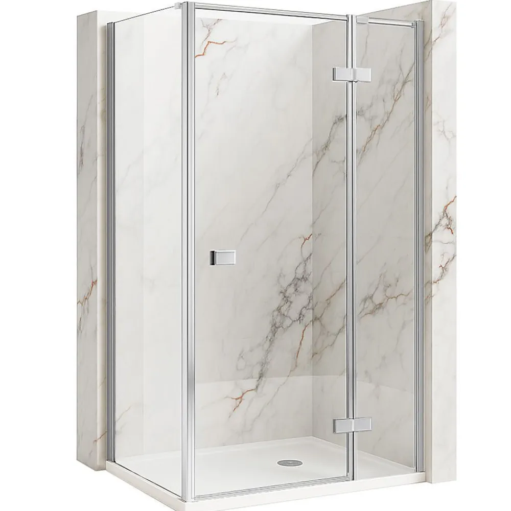 Rea Cabine De Douche Atlas Chrome 90X90 Left