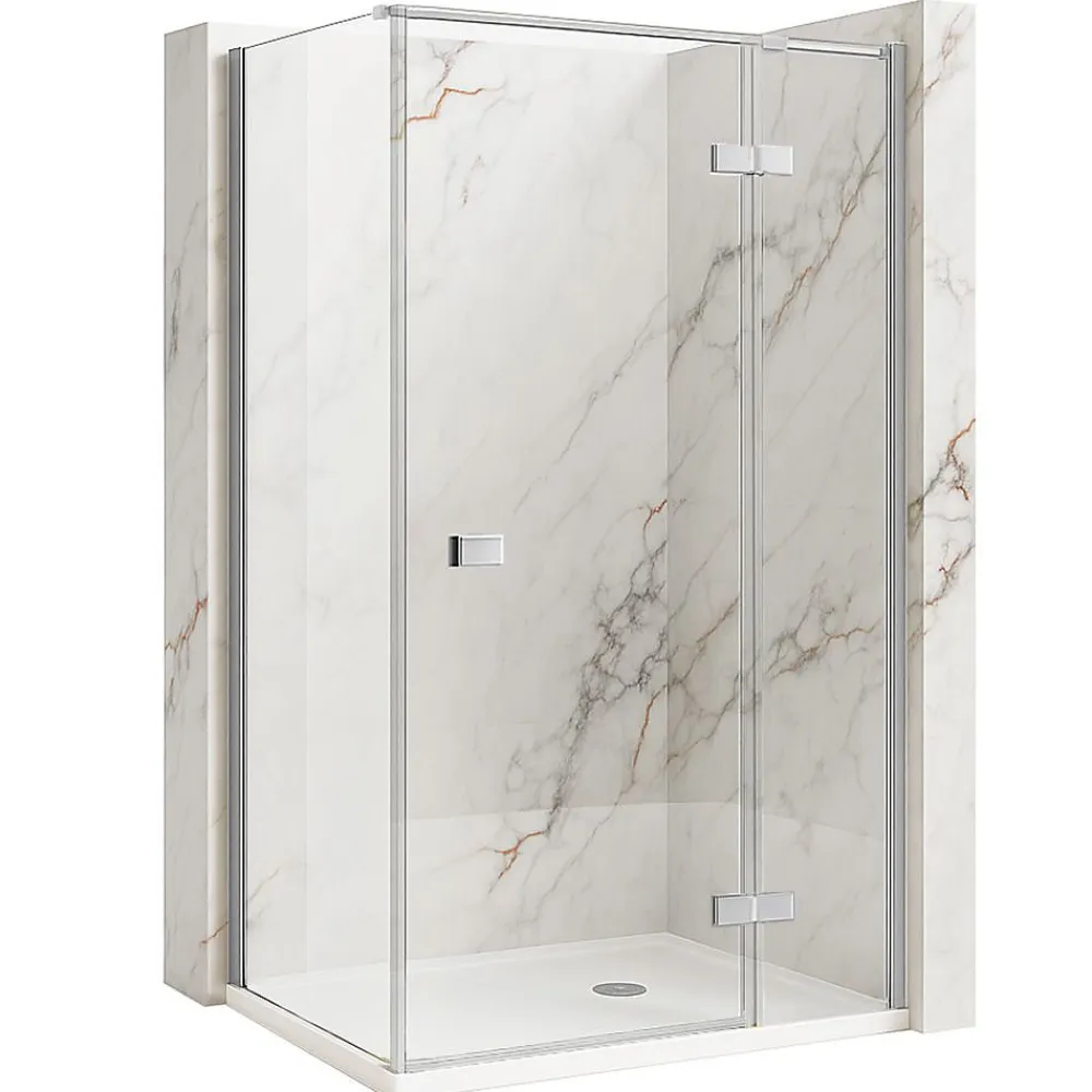 Rea Cabine De Douche Atlas Chrome 90X90 Left