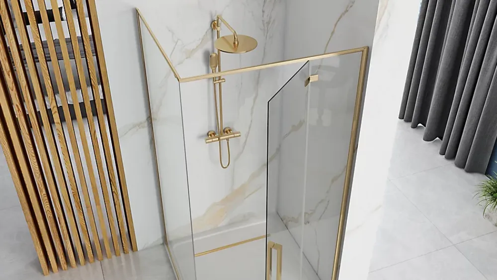 Paroi De Douche|Rea Cabine De Douche Fargo 90X120 Gold