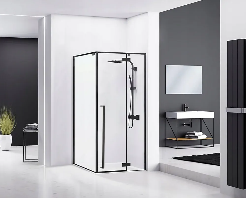Rea Cabine de douche Fargo Black 90x120 Black