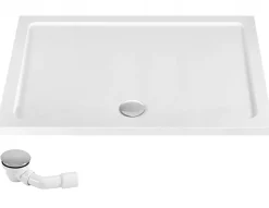 Porte De Douche|Rea Cabine De Douche Solar 80X100 Gold + Receveur De Douche Savoy White