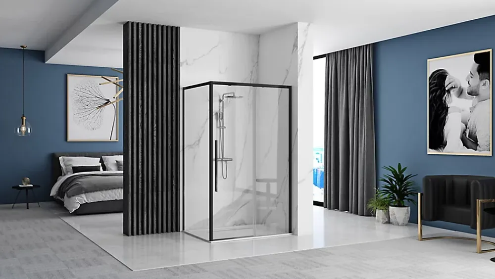 Paroi De Douche|Rea Cabine de douche Solar Black 90x120