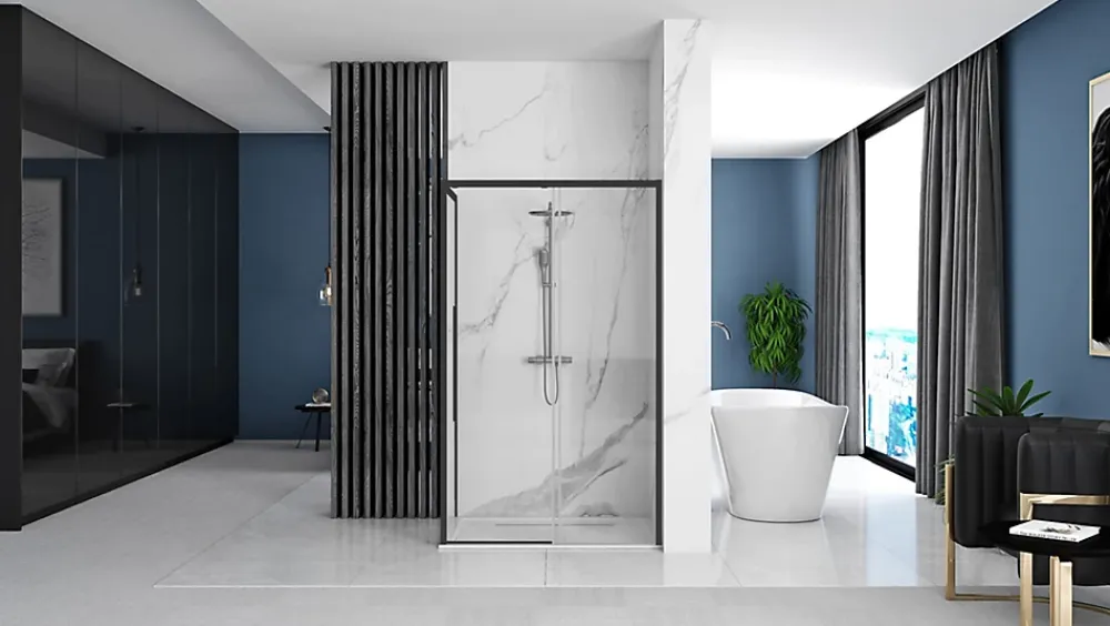Paroi De Douche|Rea Cabine de douche Solar Black 90x120