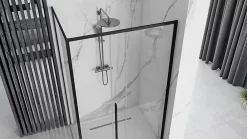 Paroi De Douche|Rea Cabine de douche Solar Black 90x120