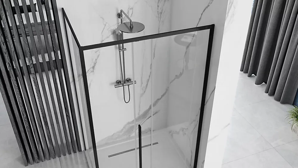 Paroi De Douche|Rea Cabine de douche Solar Black 90x120