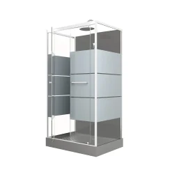Aurlane Cabine de douche rectangle 110x80x225cm - SCRATCHY 110