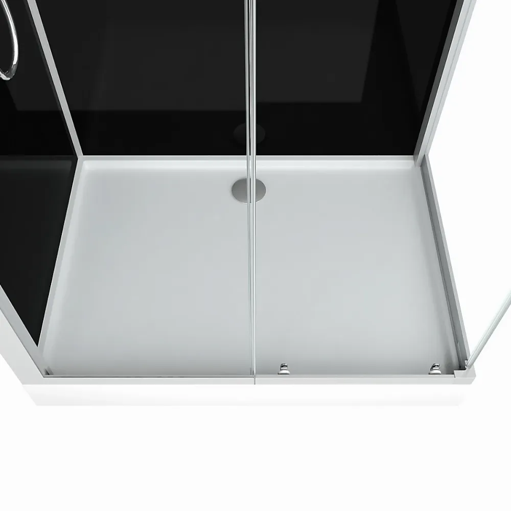 Cabine De Douche|Aurlane cabine de douche SHADOW CORNER RECTANGLE - 110x80x230cm