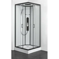 Cabine De Douche|Azura Home Design Cabine de douche VANDERA II 90x90x225 cm montage rapide