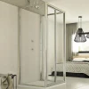 Cabine De Douche|Idralite Cabine douche 3 côtés 70x70x70 CM H198 Transparent mod. Urban Trio