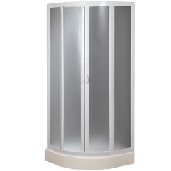 Forte Cabine douche demi-circulaire 90x90 CM en acrylique mod. Marte avec ouverture culissante