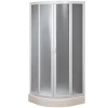 Cabine De Douche|Forte Cabine douche demi-circulaire 75x75 CM en acrylique mod. Marte avec ouverture culissante