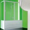 Pare-Baignoire|Forte Cabine douche Pare-Baignoire 70x180 CM en acrylique mod. Plutone avec ouverture centrale