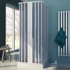 Forte Cabine douche trois côté 80x80x80 CM H185 en Plastique pvc modèle Nova