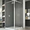 Idralite Cabine Douche 90x80 AP. 80 CM H185 granité modèle Sintesi Duo 2 Portillons