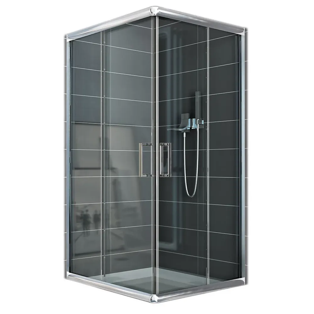Idralite Cabine Douche 80x100 H185 Transparent 6mm mod. Alabama