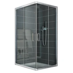 Cabine De Douche|Idralite Cabine Douche 70x90 H185 Transparent 6mm mod. Alabama