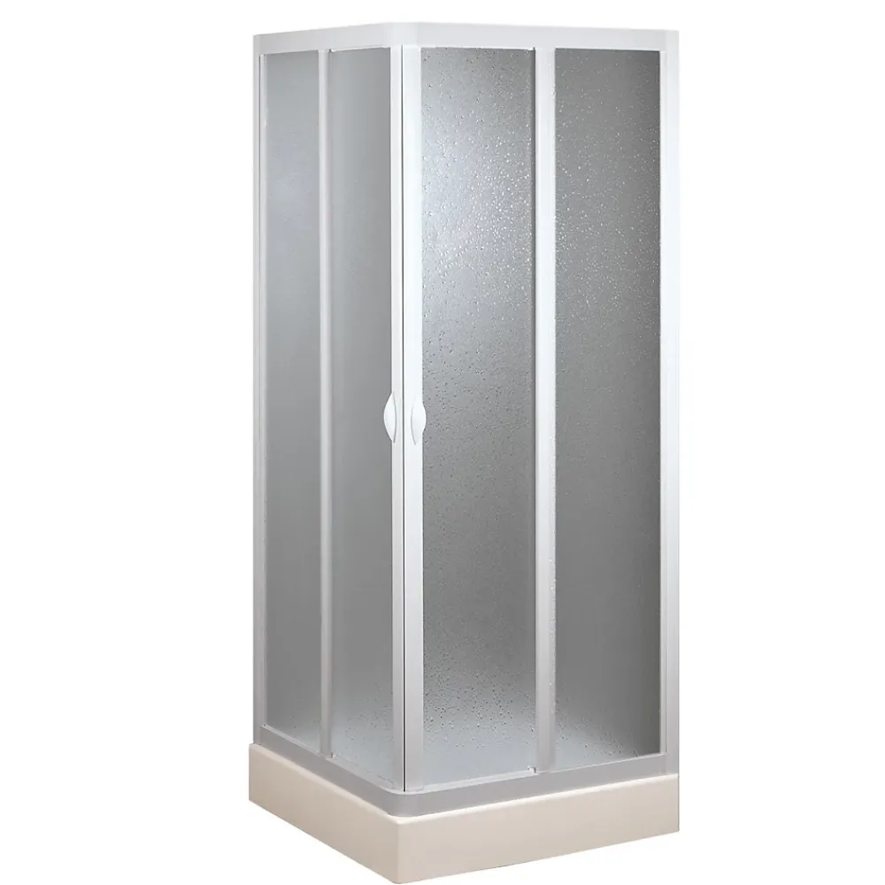 Cabine De Douche|Forte Cabine douche 75x75CM en acrylique mod. Venere avec ouverture centrale