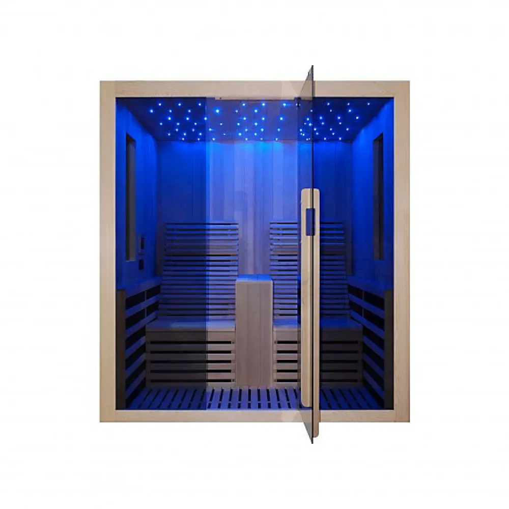 Azura Home Design Cabine infrarouge CARBONE 2 personnes