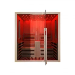 Azura Home Design Cabine infrarouge CARBONE 2 personnes