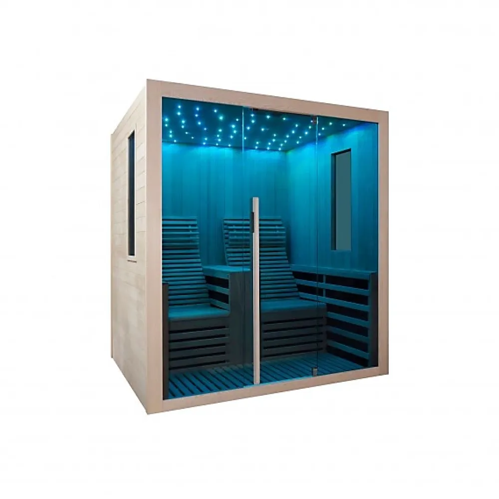 Azura Home Design Cabine infrarouge CARBONE 2 personnes