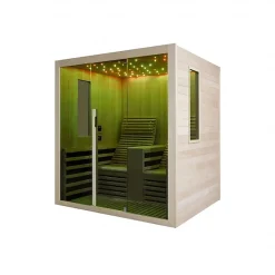 Azura Home Design Cabine infrarouge CARBONE 2 personnes