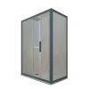 Forte Cabine parois de douche angulaire coulissante 70x120 cm H 200 en PVC Bleu Navy Verre Transparent mod. Deco Duo