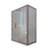 Forte Cabine parois de douche angulaire coulissante 70x120 cm H 200 en PVC Lavande Verre Transparent mod. Deco Duo