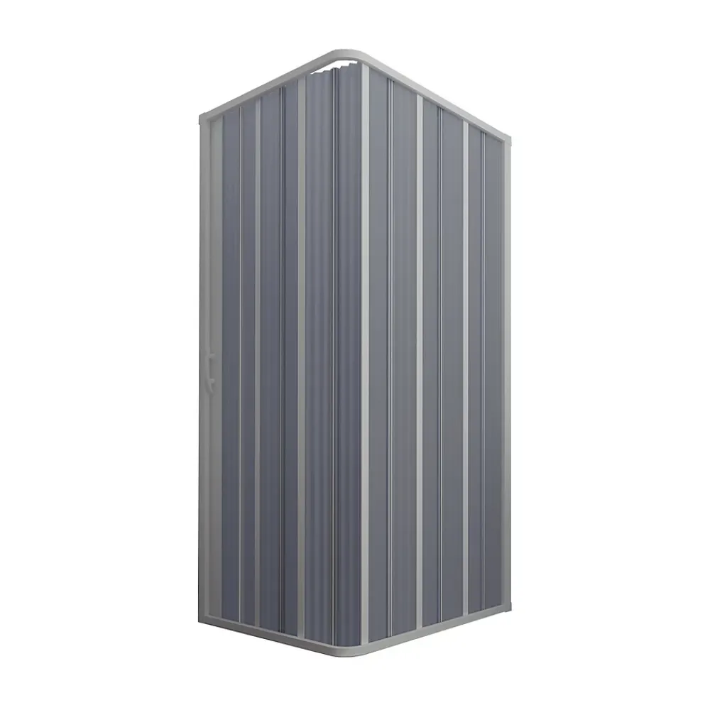Forte Cabine parois douche en Plastique pvc 80x80 h 185 mod. Flex avec ouverture latérale