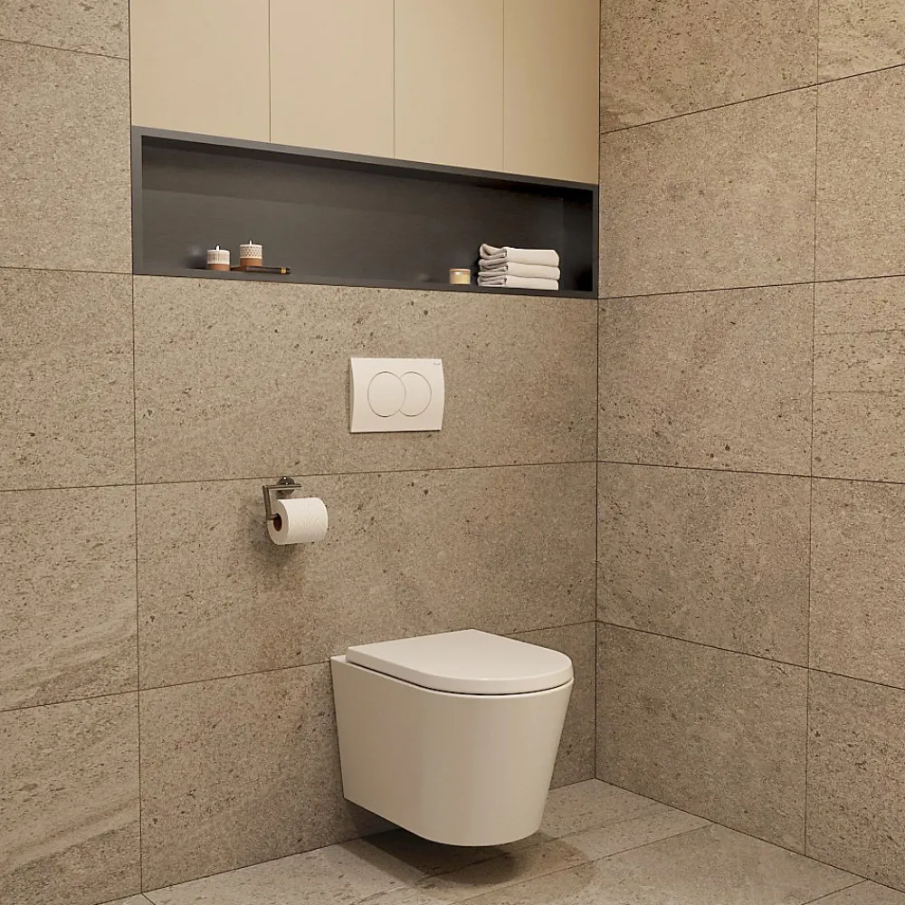 Ceramia Timeless Niche de Douche à encastrer, Acier Inoxydable 304, 120x28x10cm, Gun Métal brossé PVD