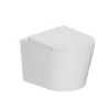 Wc Suspendu|Ceramia Tornado Rimless WC suspendu sans bride+,abattant SoftClose, effet Tornado Flush, blanc brillant (CE142010RTORP)