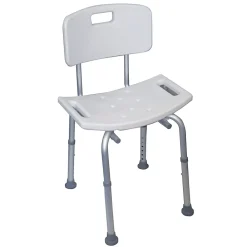 Siège De Douche|Aidapt Chaise de douche avec dossier à hauteur réglable - VB540S