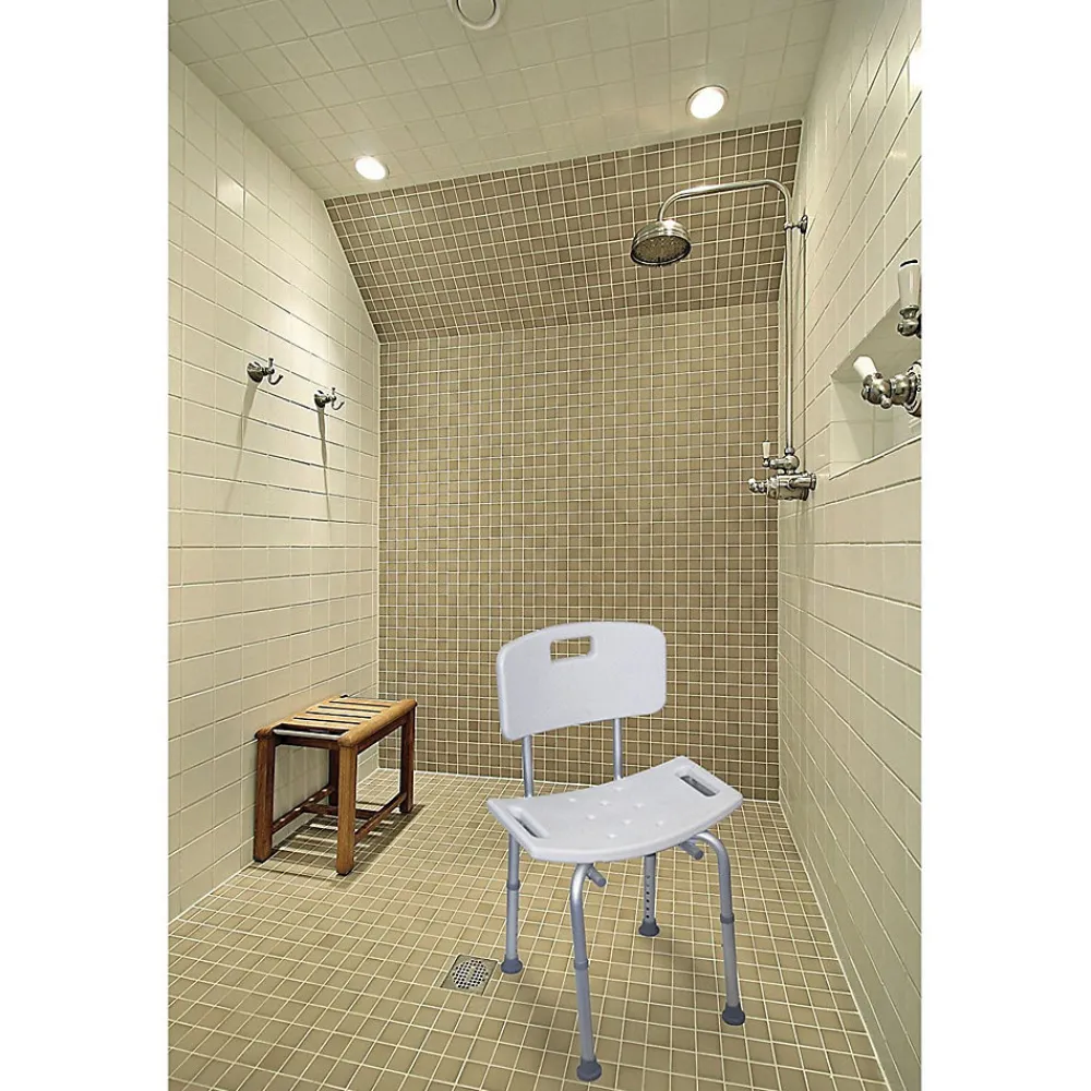 Aidapt Chaise de douche avec dossier à hauteur réglable - VB540S