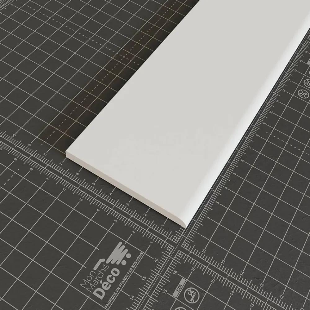 Tecnoprofils Champlat PVC Cellulaire 70 mm - Longueur 2.50 m - Lot de 5 - Blanc