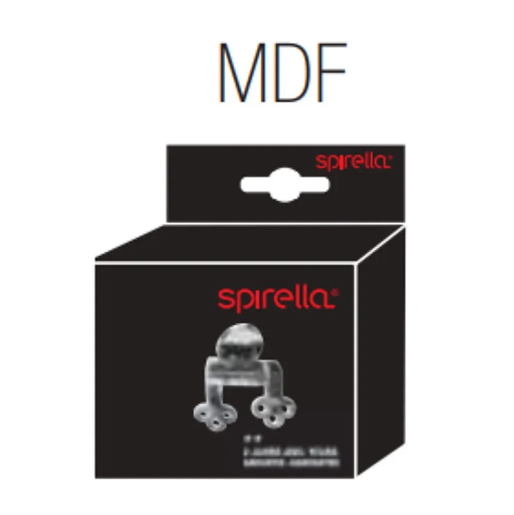 Spirella Charnières Inox pour abattant wc Modèle en MDF
