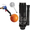 Fluidmaster Chasse d'eau + robinet flotteur SE 3/8 - 2", Bouton poussoir + tige