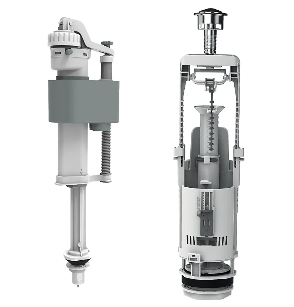 Chasse D'Eau|Flomasta Chasse d'eau + robinet flotteur bas , double bouton poussoir + étrier