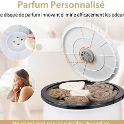 Sèche-Serviettes Électrique|Giantex Chauffe-Serviettes Style Seau 23L, 3 Niveaux Chauffage 60-80Celsius & Minuterie 20-90min, Arrêt Automatique, Noir