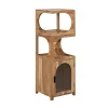 Colonne De Salle De Bains|Made In Meubles Colonne 1 étagère en bois d'acacia Emyr