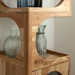 Colonne De Salle De Bains|Made In Meubles Colonne 1 étagère en bois d'acacia Emyr