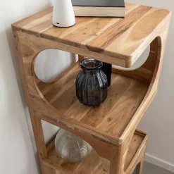 Colonne De Salle De Bains|Made In Meubles Colonne 1 étagère en bois d'acacia Emyr