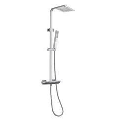 Poalgi Colonne bain douche mécanique avec barre extensible SKY BATH chromé série JOY