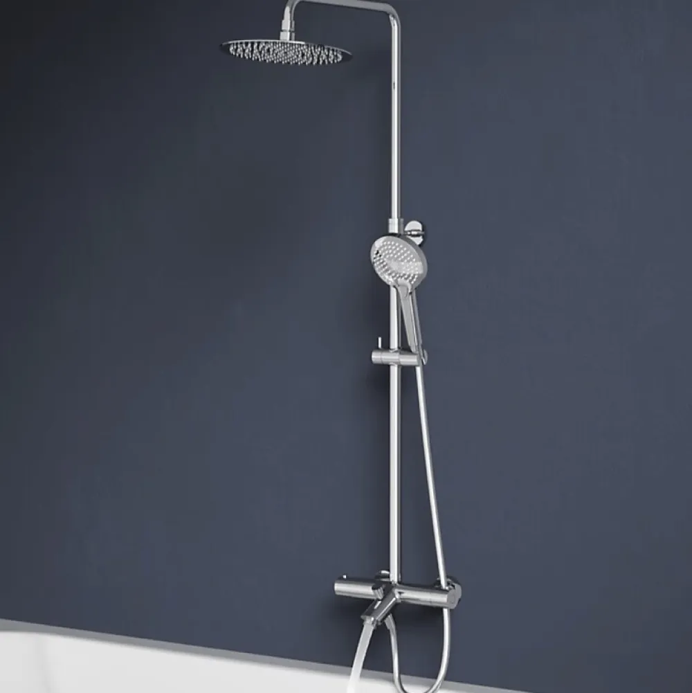 Robinet De Douche|Vitra Colonne bain douche thermostatique Aquaheat Bliss 250 B