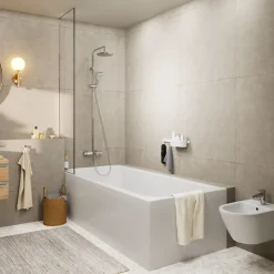 Hansgrohe Colonne bain douche thermostatique Vernis Blend 200 chromé