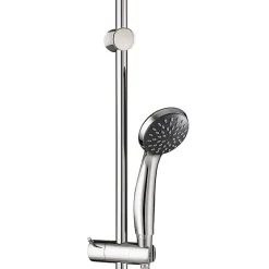 Autres Colonne Barre de douche chromee entraxe reglable 70 cm douchette monojet mobile